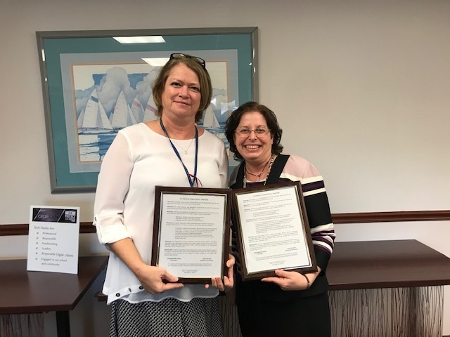 Principal and Assistant Principal Honored